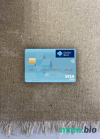 Liberia Global bank Liberia visa obciążyć card wygląd fotograficzny skan PSD + zdjęcie
